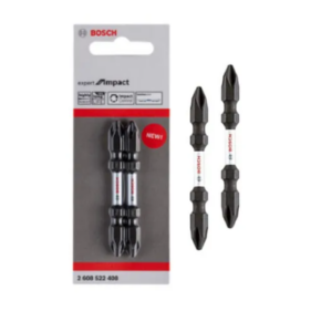 BOSCH 2pcs Expert For Impact 6.35x65mm Black Oxide PH2 Double Ended Screwdriver Bit
