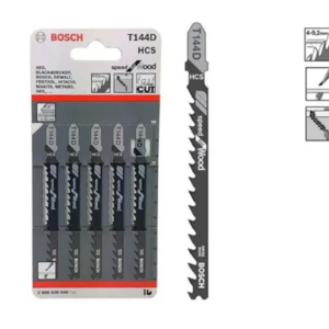 BOSCH 5pcs T144D Jigsaw Blades Speed For Wood Cutting
